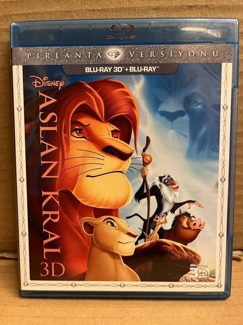 THE LION KING - ASLAN KRAL - DISNEY ANİMASYONU - 2D & 3D BLU RAY 2.EL
