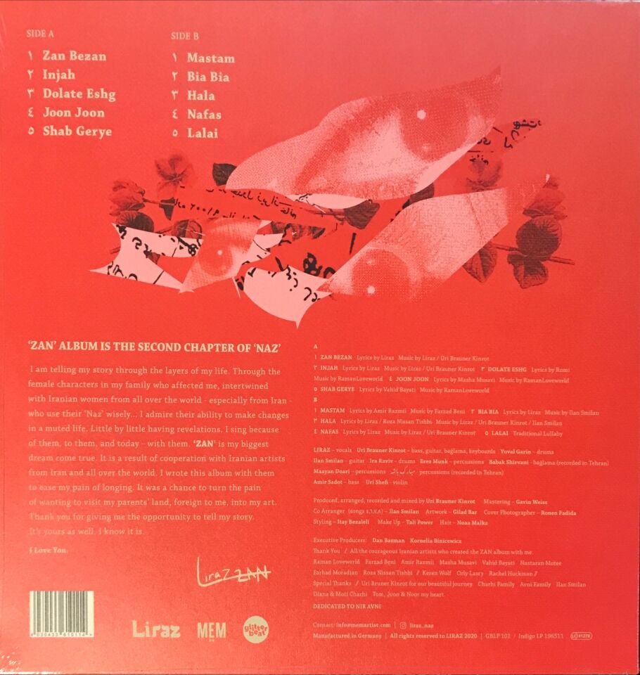 LIRAZ - ZAN (2020) - LP SIFIR PLAK