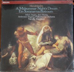 MENDELSSOHN: A MIDSUMMER NIGHT'S DREAM, PHILHARMONIA ORCHESTRA, NEVILLE MARRINER - LP SIFIR