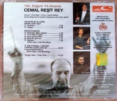 CEMAL REŞİT REY / 100. DOĞUM YILI ANISINA / CİHAT AŞKIN, HANDE DALKILIÇ, ORHAN ŞALLIEL CD SIFIR