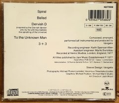 VANGELIS - SPIRAL (1977) - CD NEW AGE / AMBIENT 2.EL
