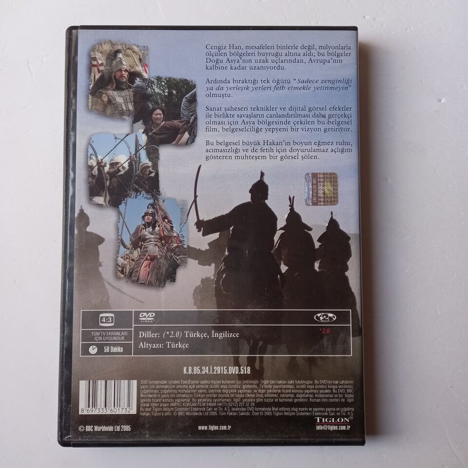 CENGİZ HAN - GENGHIS KHAN - BBC BELGESELİ DVD 2.EL