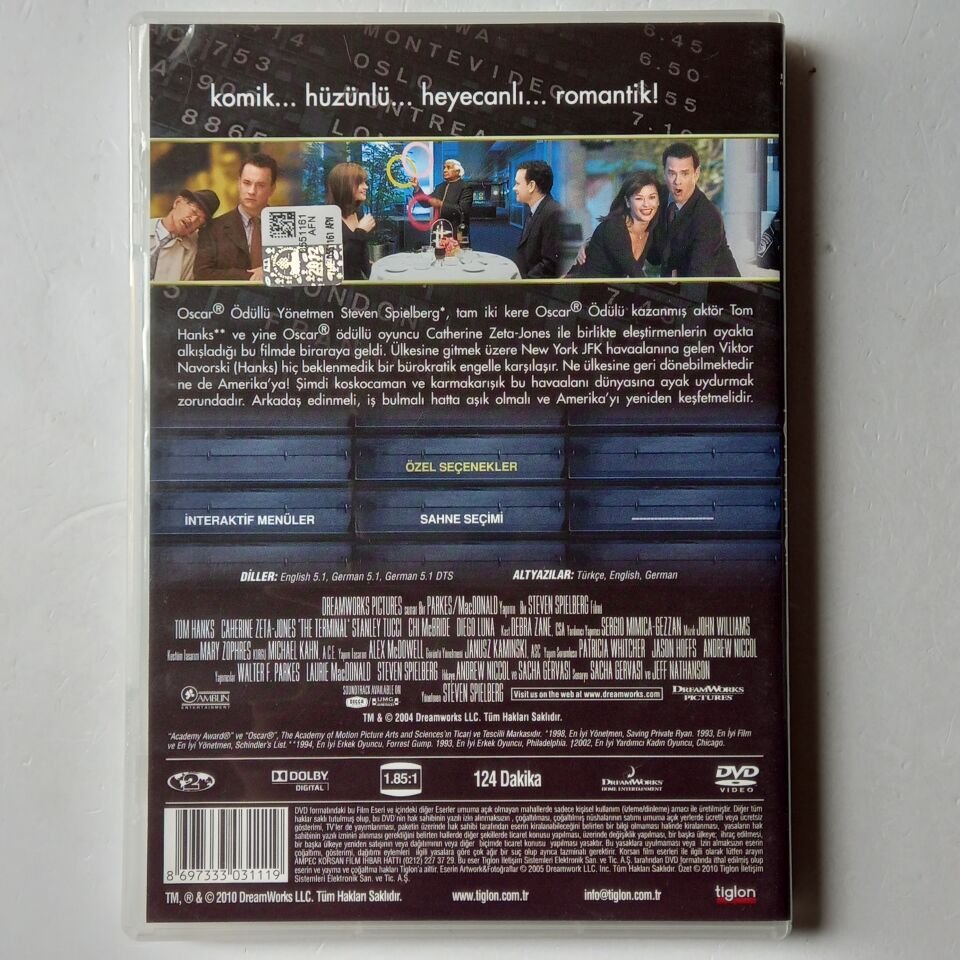 THE TERMINAL - STEVEN SPIELBERG, TOM HANKS - DVD 2.EL