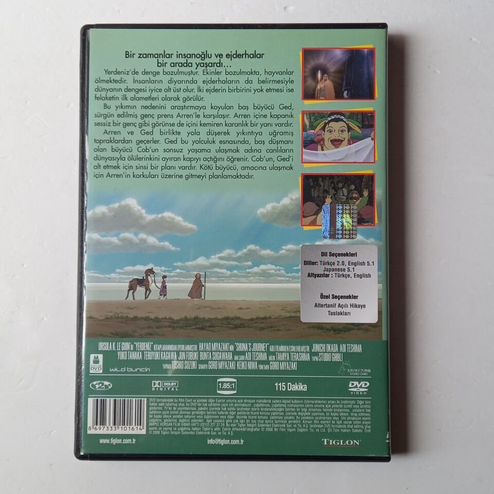 TALES FROM EARTHSEA / YERDENİZ ÖYKÜLERİ - GORO MIYAZAKI - DVD 2.EL