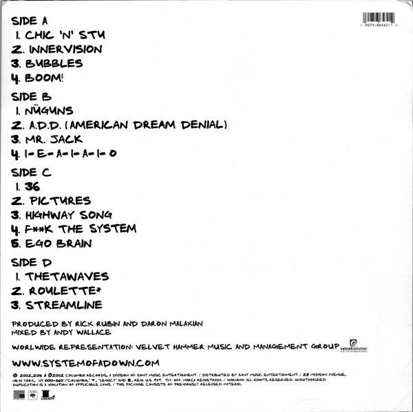 SYSTEM OF A DOWN - STEAL THIS ALBUM (2002) - 2xLP 2018 EDITION SIFIR PLAK