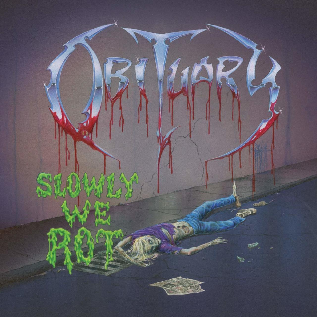 OBITUARY - SLOWLY WE ROT (1989) - LP 2019 LTD EDT MARBLE VINYL SIFIR PLAK
