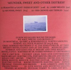GODSPEED YOU BLACK EMPEROR - ASUNDER, SWEET AND OTHER DISTRESS (2015) - LP POST ROCK 180GR SIFIR PLAK