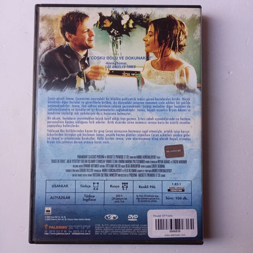 DELİLER EVİ - HOUSE OF FOOLS - ANDREI KONCHALOVSKY - DVD 2.EL