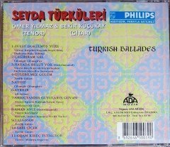 SEVDA TÜRKÜLERİ / TENOR: ÖMER YILMAZ, GİTAR: BEKİR KÜÇÜKAY / PHILIPS PROMO / ADA MÜZİK CD SIFIR