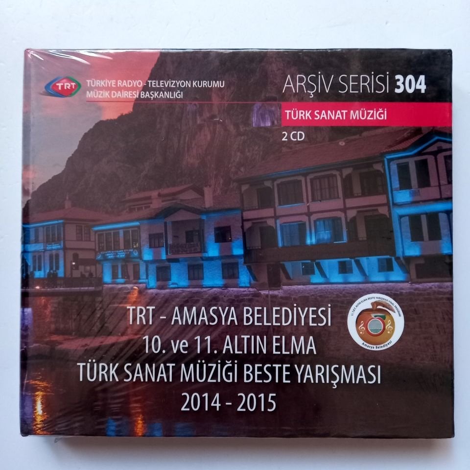 TRT - AMASYA BELEDİYESİ 10. VE 11. ALTIN ELMA TÜRK SANAT MÜZİĞİ BESTE YARIŞMASI 2014-2015 / TÜRK SANAT MÜZİĞİ / TRT ARŞİV SERİSİ 304 - 2CD SIFIR