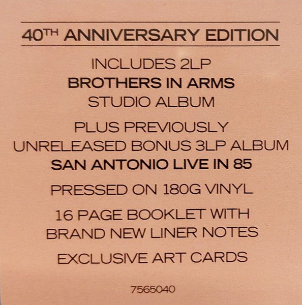 DIRE STRAITS - BROTHERS IN ARMS (1985) - 5LP BOX SET 2025 EDITION SIFIR PLAK