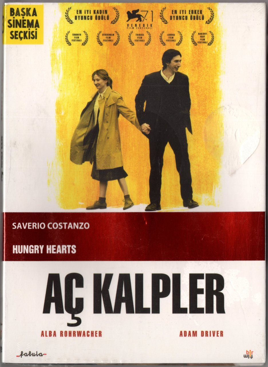 AÇ KALPLER - HUNGRY HEARTS - ADAM DRIVER - ALBA ROHRWACHER - SAVERIO COSTANZO - DVD SIFIR