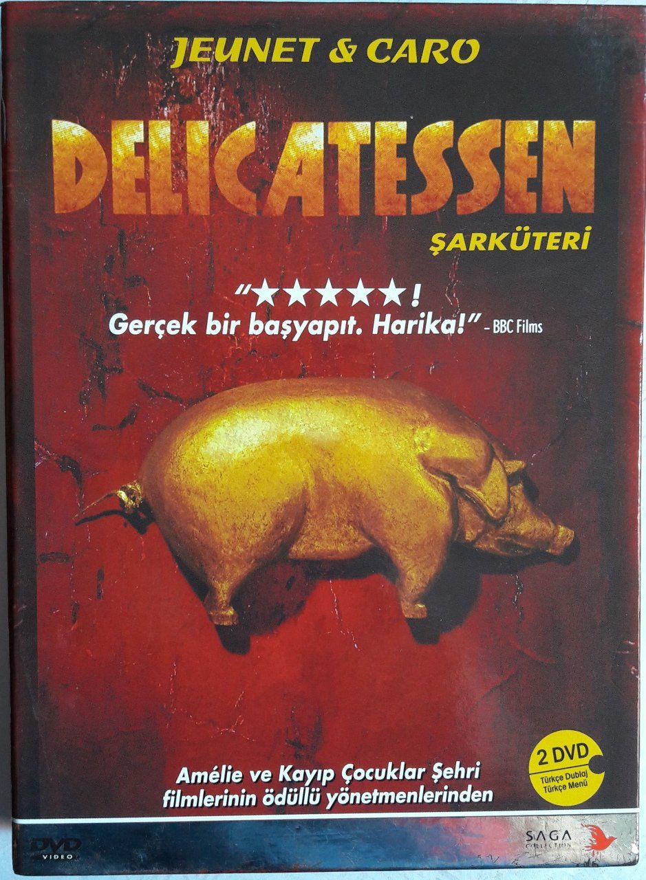 ŞARKÜTERİ - DELICATESSEN - KARIN VIARD - DOMINIQUE PINON - JEUNET & CARO - 2xDVD DIGIPAK KALIN KUTU 2.EL