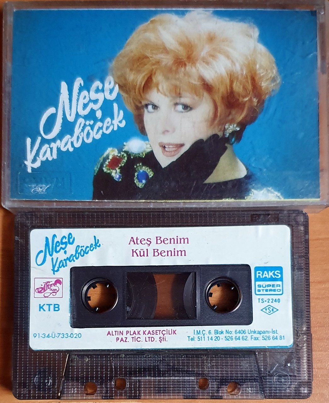 NEŞE KARABÖCEK - ATEŞ BENİM, KÜL BENİM (1991) - KASET 2.EL