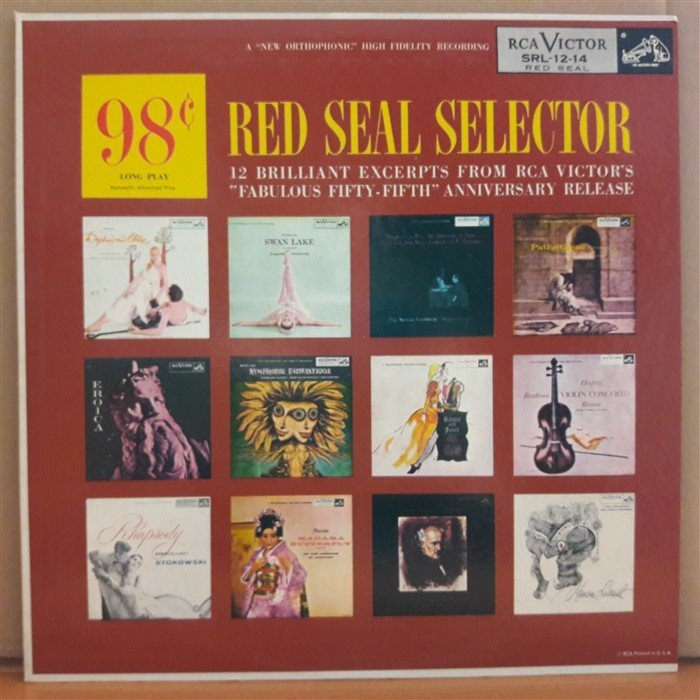 RED SEAL SELECTOR (1955) - LP 2.EL PLAK