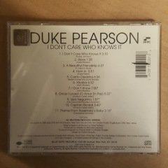 DUKE PEARSON - I DON'T CARE WHO KNOWS IT / 1969-1970 RECORDINGS (1996) - CD BLUE NOTE 2.EL PROMO