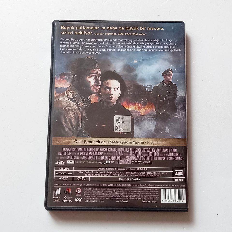 STALINGRAD - MARIYA SMOLNIKOVA, YANINA STUDLINA, PETR FEDOROV - YÖN.:FEDOR BONDARCHUK - DVD 2.EL