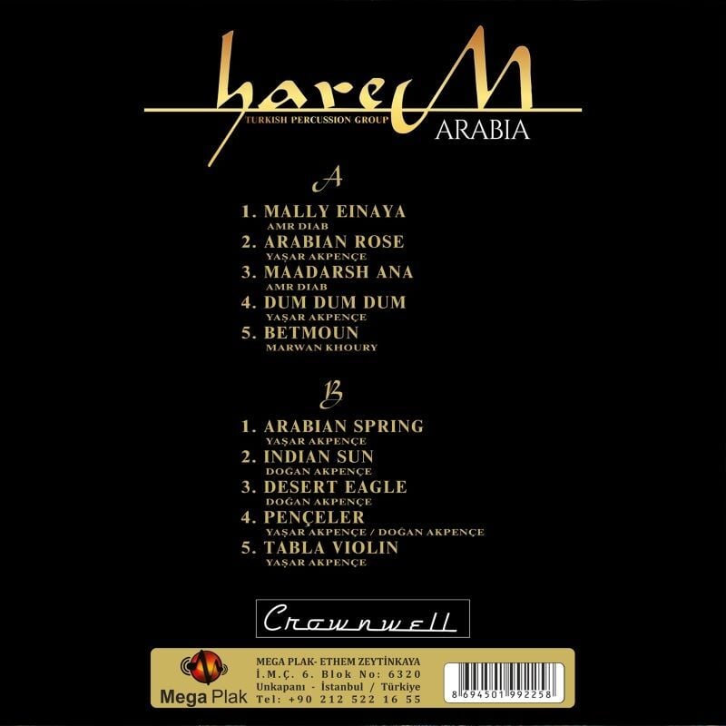 HAREM - ARABIA (2025) - LP RENKLİ SIFIR PLAK
