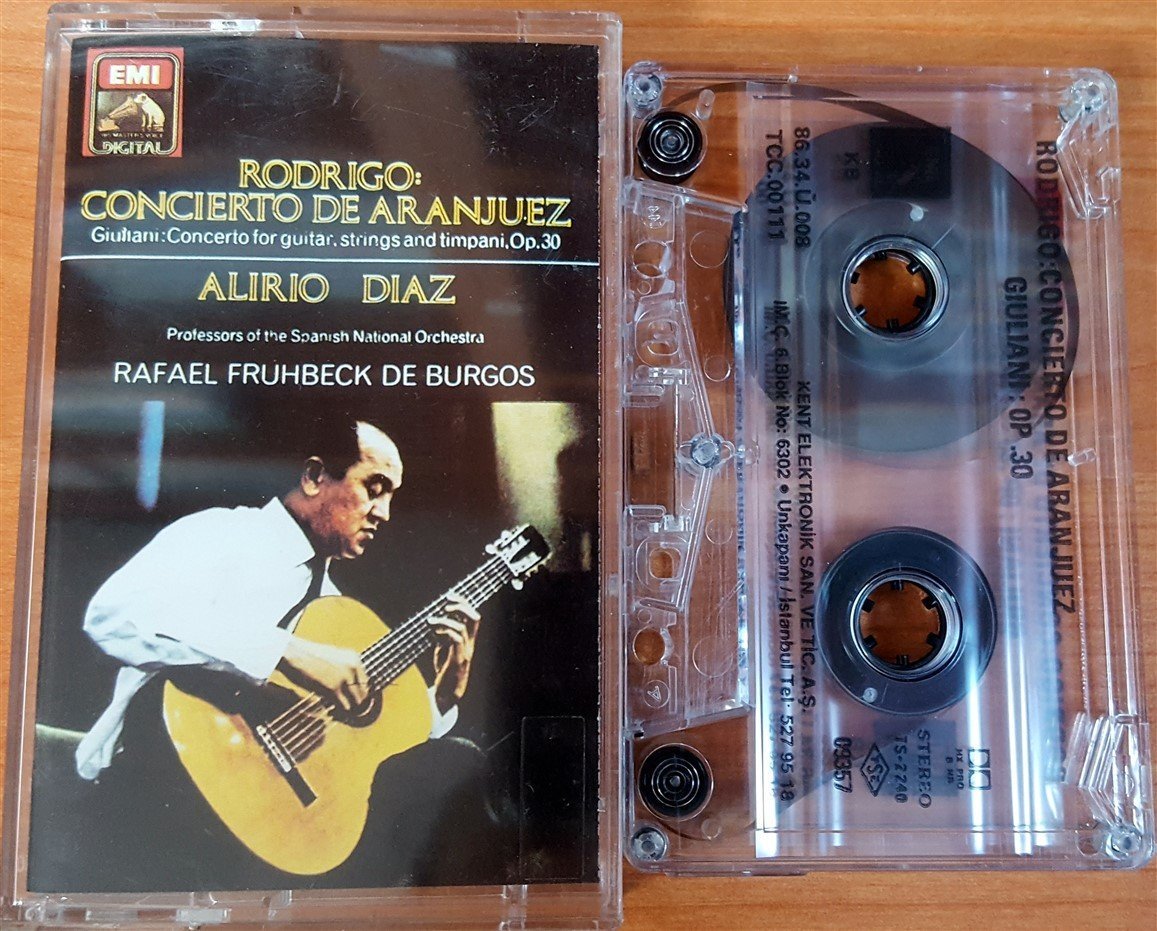 RODRIGO - CONCIERTO DE ARANJUEZ / ALIRIO DIAZ KASET 2.EL