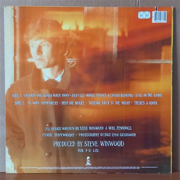 STEVE WINWOOD – TALKING BACK TO THE NIGHT (1982) - LP 2.EL PLAK