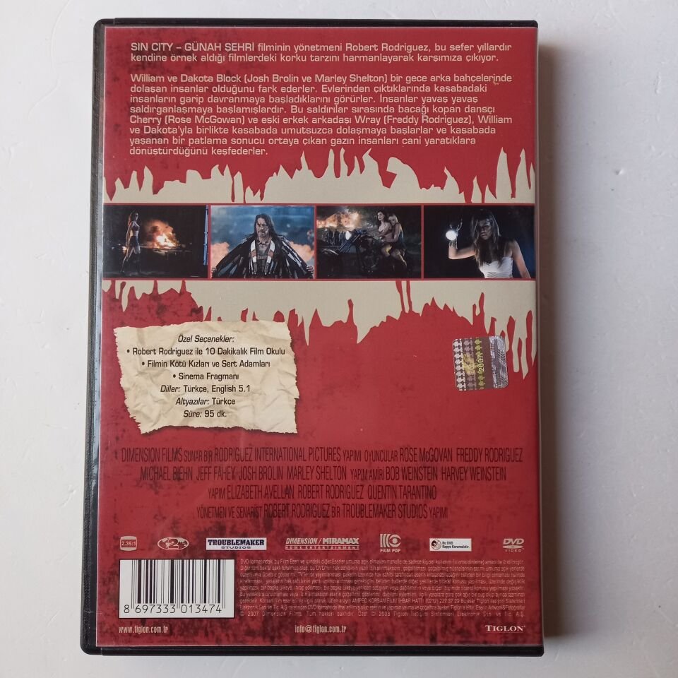 PLANET TERROR - DEHŞET GEZEGENİ - QUENTIN TARANTINO, ROBERT RODRIGUEZ - DVD 2.EL