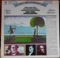WILLIAM TELL AND OTHER FAVORITE OVERTURES, LEONARD BERNSTEIN, NEW YORK PHILHARMONIC - LP SIFIR