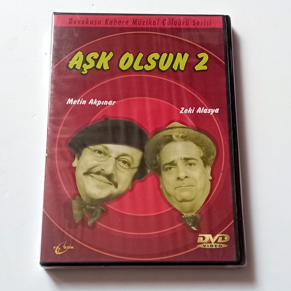 AŞK OLSUN 2 - DEVEKUŞU KABARE - METİN AKPINAR, ZEKİ ALASYA - DVD AMBALAJINDA SIFIR