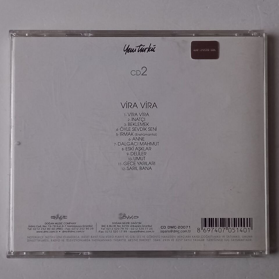 YENİ TÜRKÜ – KOLEKSİYON / CD 2 VİRA VİRA (2003) - CD 2.EL