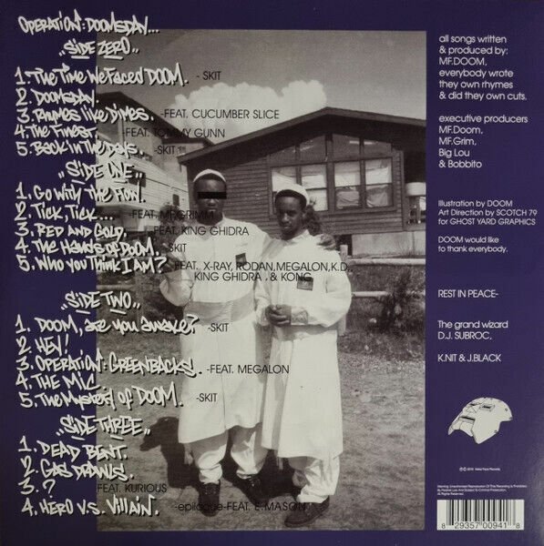 MF DOOM – OPERATION: DOOMSDAY (1999) - 2xLP 2023 REISSUE SIFIR PLAK