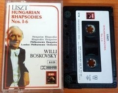 LISZT - HUNGARIAN RHAPSODIES NOS. 1-6 / WILLI BOSKOVSKY KASET 2.EL