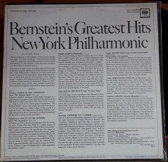 BERNSTEIN'S GREATEST HITS NEW YORK PHILHARMONIC - LP SIFIR