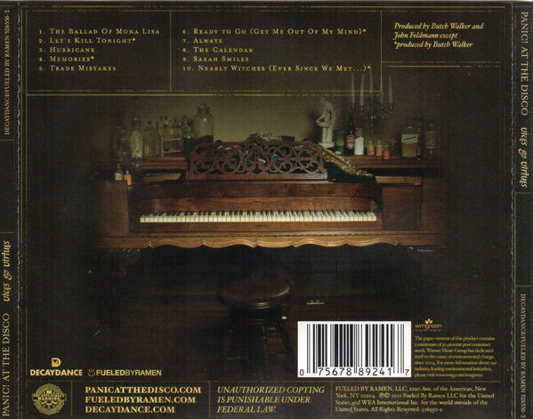 PANIC! AT THE DISCO – VICES & VIRTUES (2011) - CD JEWEL CASE AMBALAJINDA SIFIR