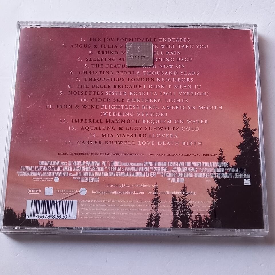 THE TWILIGHT SAGA: BREAKING DAWN, PART 1 / ORIGINAL MOTION PICTURE SOUNDTRACK (2011) - CD 2.EL