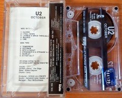 U2 - OCTOBER (1990) MMY CASSETTE MADE IN TURKEY ''USED'' 