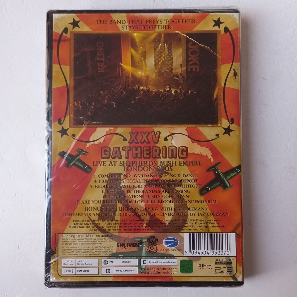 KILLING JOKE – XXV GATHERING! THE BAND THAT PREYS TOGETHER... ...STAYS TOGETHER (2005) - DVD AMBALAJINDA SIFIR