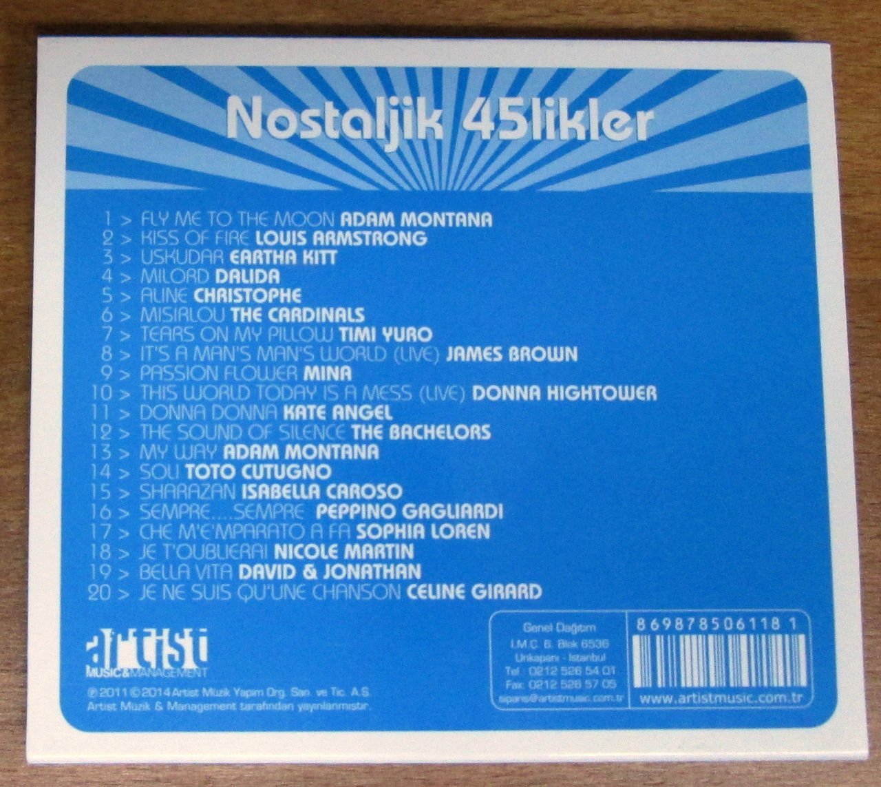 NOSTALJİK 45LİKLER 4 - CD 2.EL