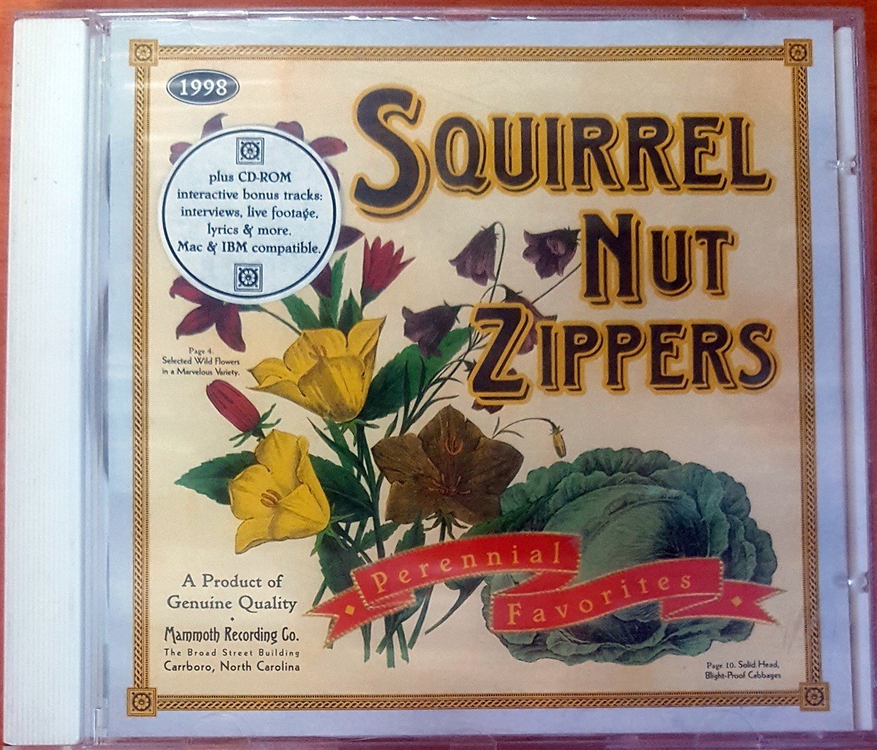 SQUIRREL NUT ZIPPERS - PERENNIAL FAVORITES (1998) CD 2.EL