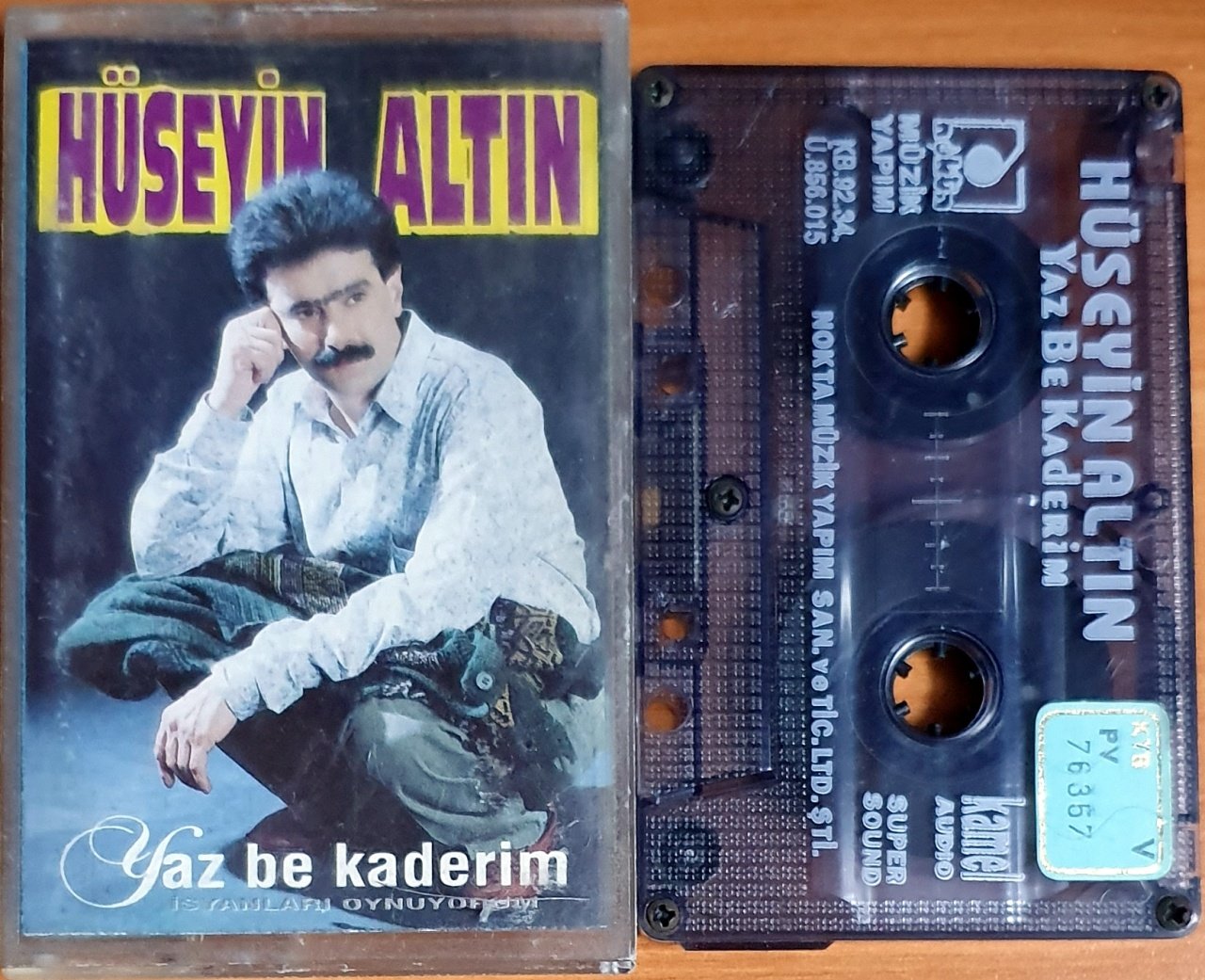 HÜSEYİN ALTIN - YAZ BE KADERİM (1992) - KASET NOKTA MÜZİK 2.EL