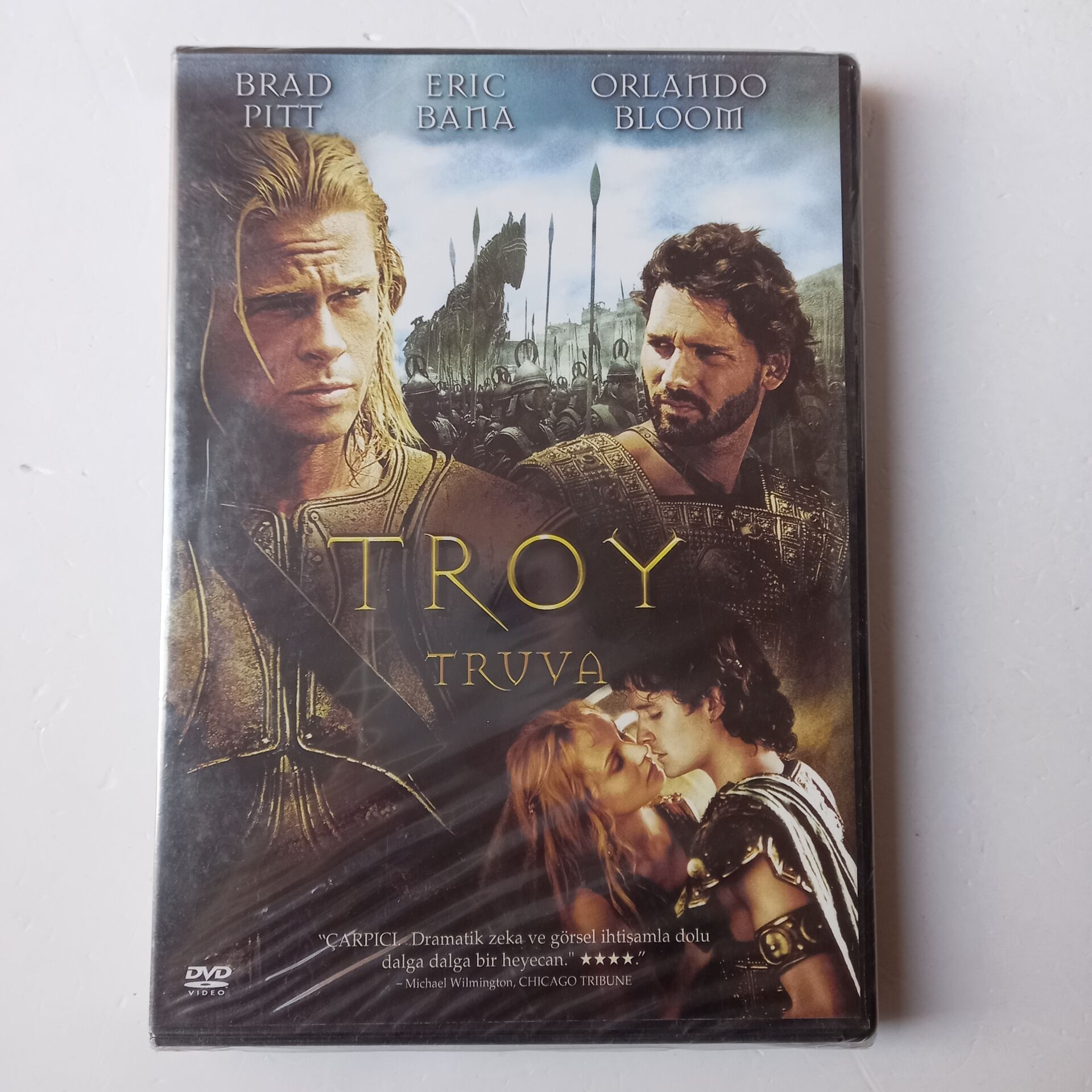 TROY - TRUVA - BRAD PITT - ERIC BANA - ORLANDO BLOOM - DIANE KRUGER - WOLFGANG PETERSEN - DVD SIFIR