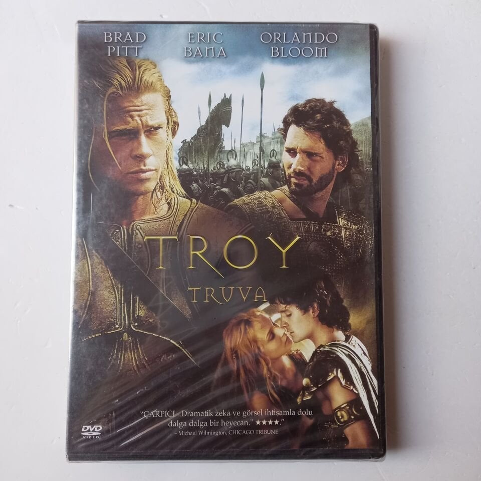 TROY - TRUVA - BRAD PITT - ERIC BANA - ORLANDO BLOOM - DIANE KRUGER - WOLFGANG PETERSEN - DVD SIFIR
