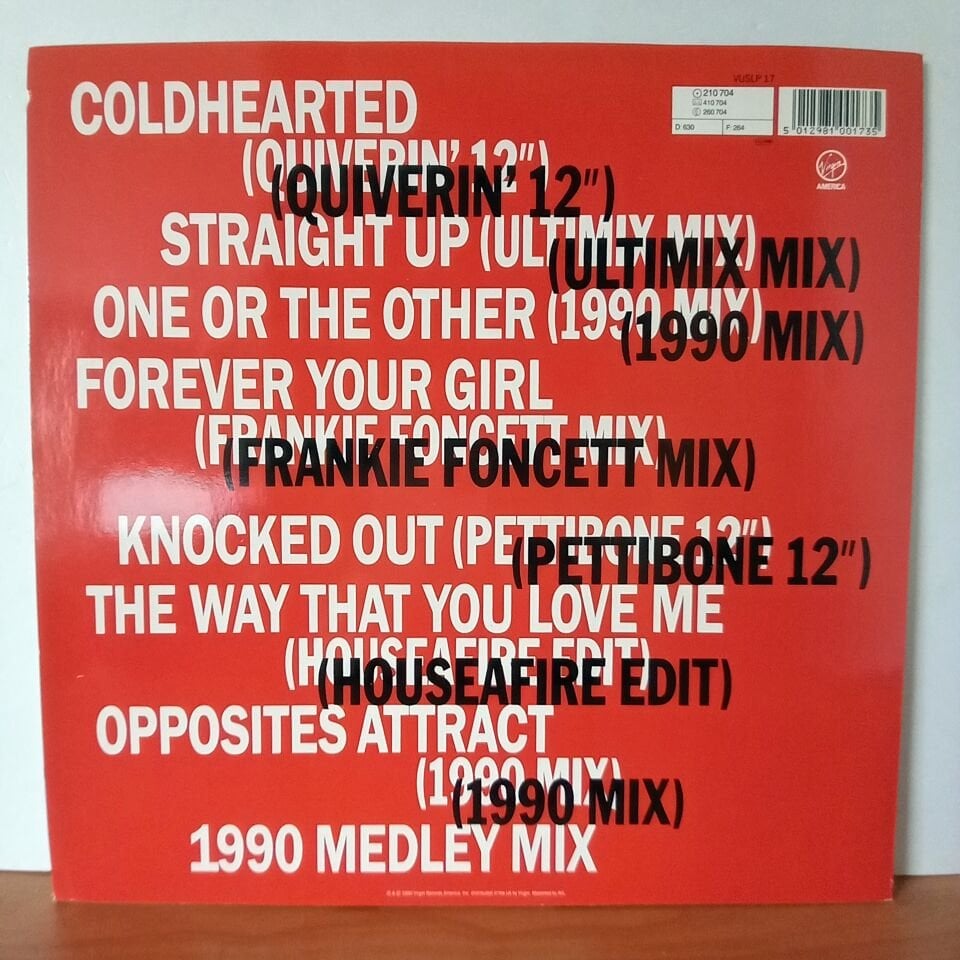 PAULA ABDUL – SHUT UP AND DANCE / THE DANCE MIXES (1990) - LP 2.EL PLAK