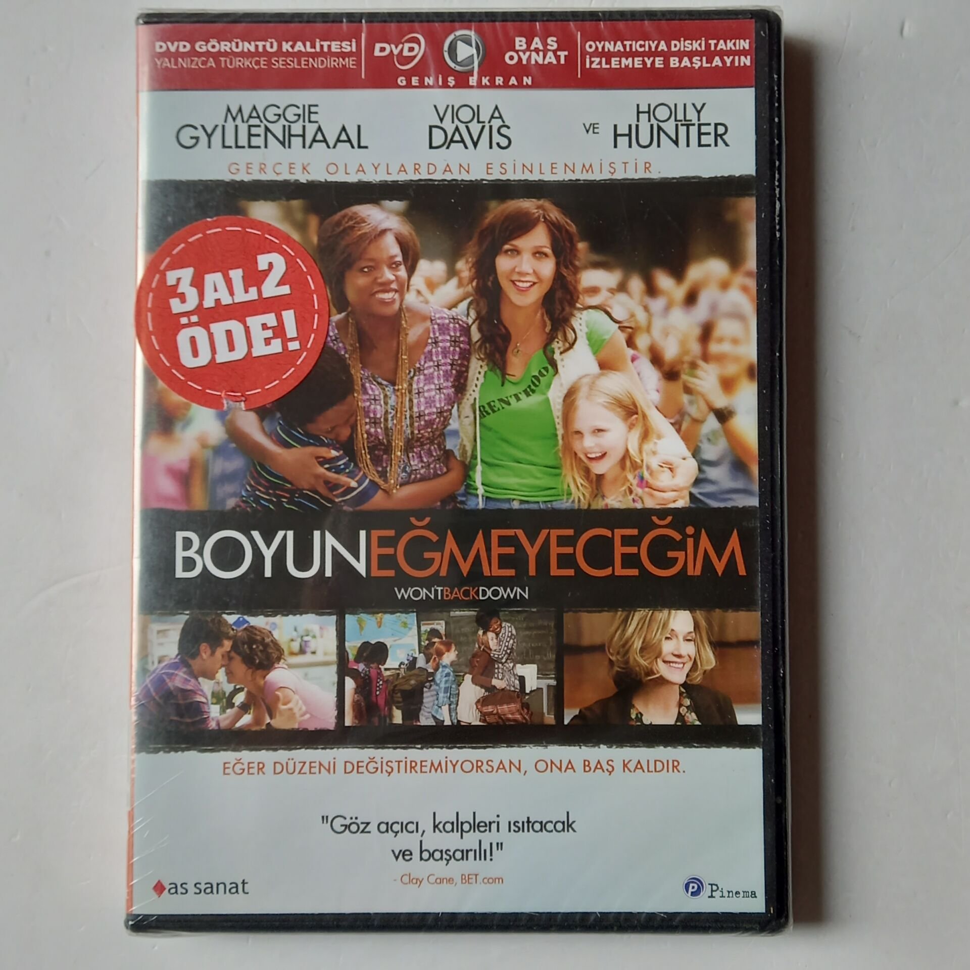 BOYUN EĞMEYECEĞİM / WONT BACK DOWN - MAGGIE GYLLENHAAL, VIOLA DAVIS, HOLLY HUNTER - DVD AMBALAJINDA SIFIR