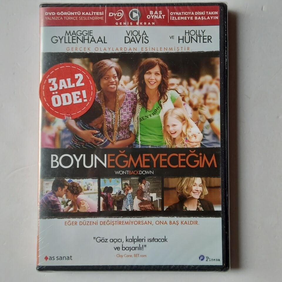 BOYUN EĞMEYECEĞİM / WONT BACK DOWN - MAGGIE GYLLENHAAL, VIOLA DAVIS, HOLLY HUNTER - DVD AMBALAJINDA SIFIR