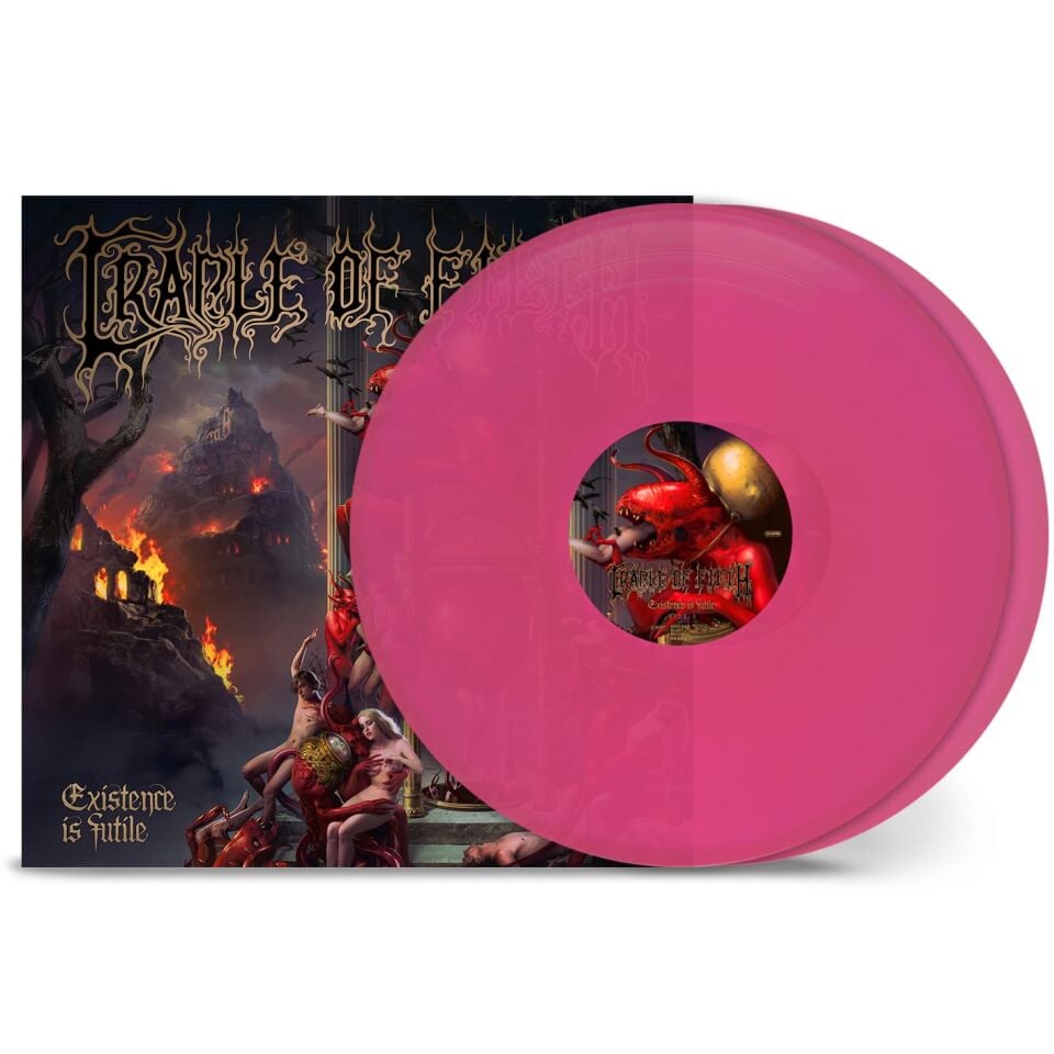 CRADLE OF FILTH - EXISTENCE IS FUTILE (2021) - 2xLP 2025 MAGENTA COLOURED EDITION SIFIR PLAK