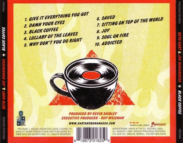 BETH HART & JOE BONAMASSA – BLACK COFFEE (2018) - CD JEWEL CASE AMBALAJINDA SIFIR