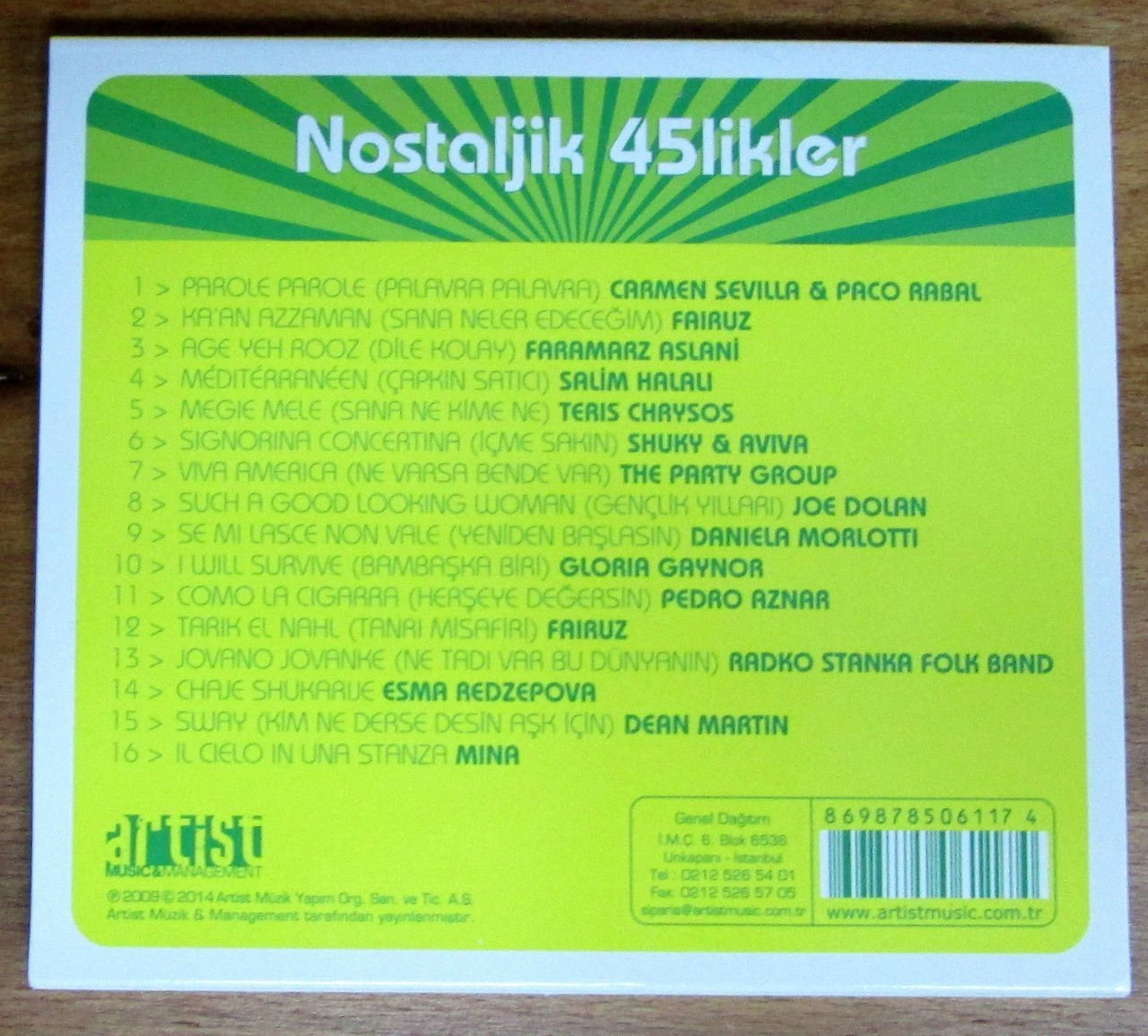 NOSTALJİK 45LİKLER 3 - CD 2.EL