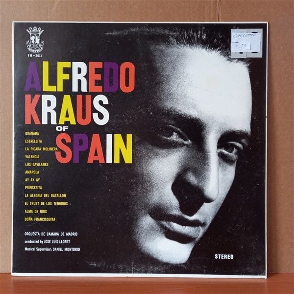 ALFREDO KRAUS – ALFREDO KRAUS OF SPAIN - LP 2.EL PLAK