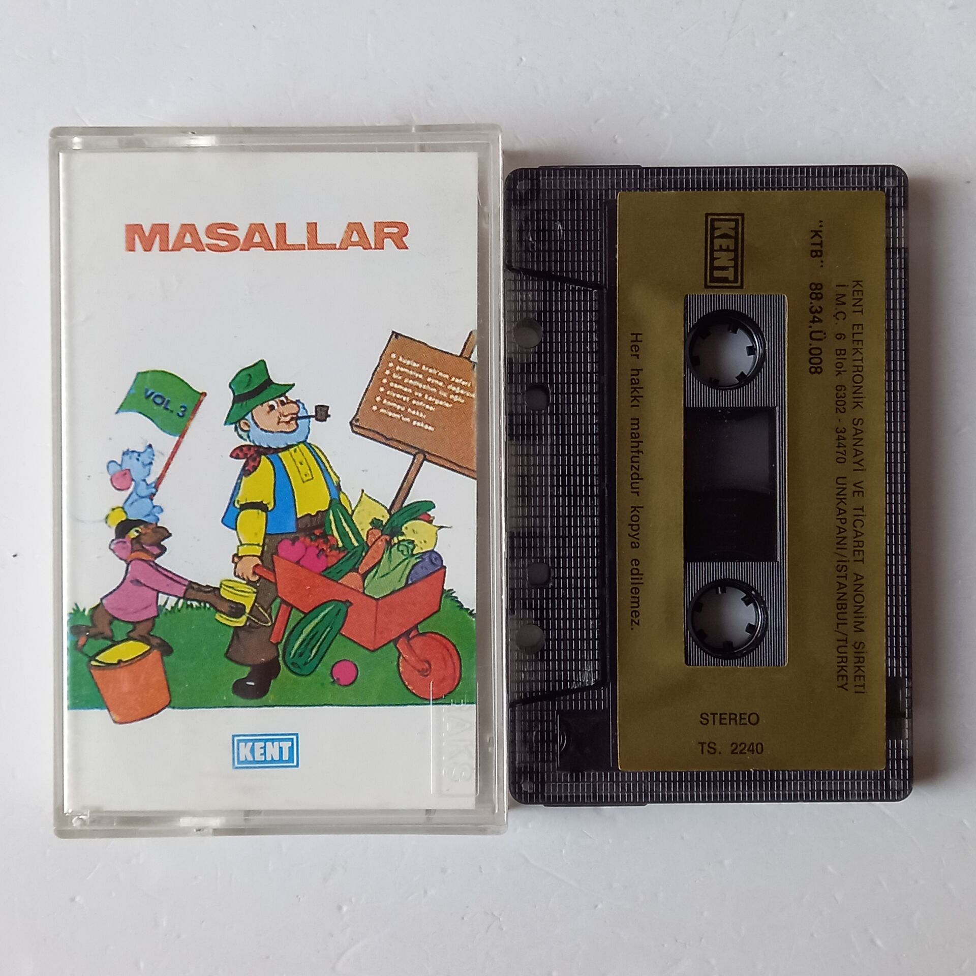 MASALLAR VOL.3  - KENT (1988) - KASET 2.EL