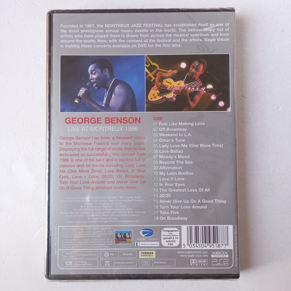 GEORGE BENSON – LIVE AT MONTREUX 1986 (2005) - DVD AMBALAJINDA SIFIR