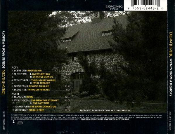 DREAM THEATER - METROPOLIS PT2 / SCENES FROM A MEMORY (1999) - CD REISSUE JEWEL CASE AMBALAJINDA SIFIR